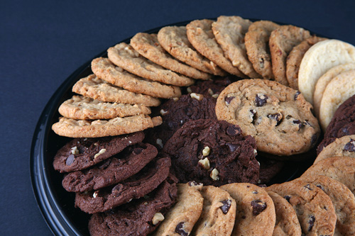 assorted cookies arranged on a plate